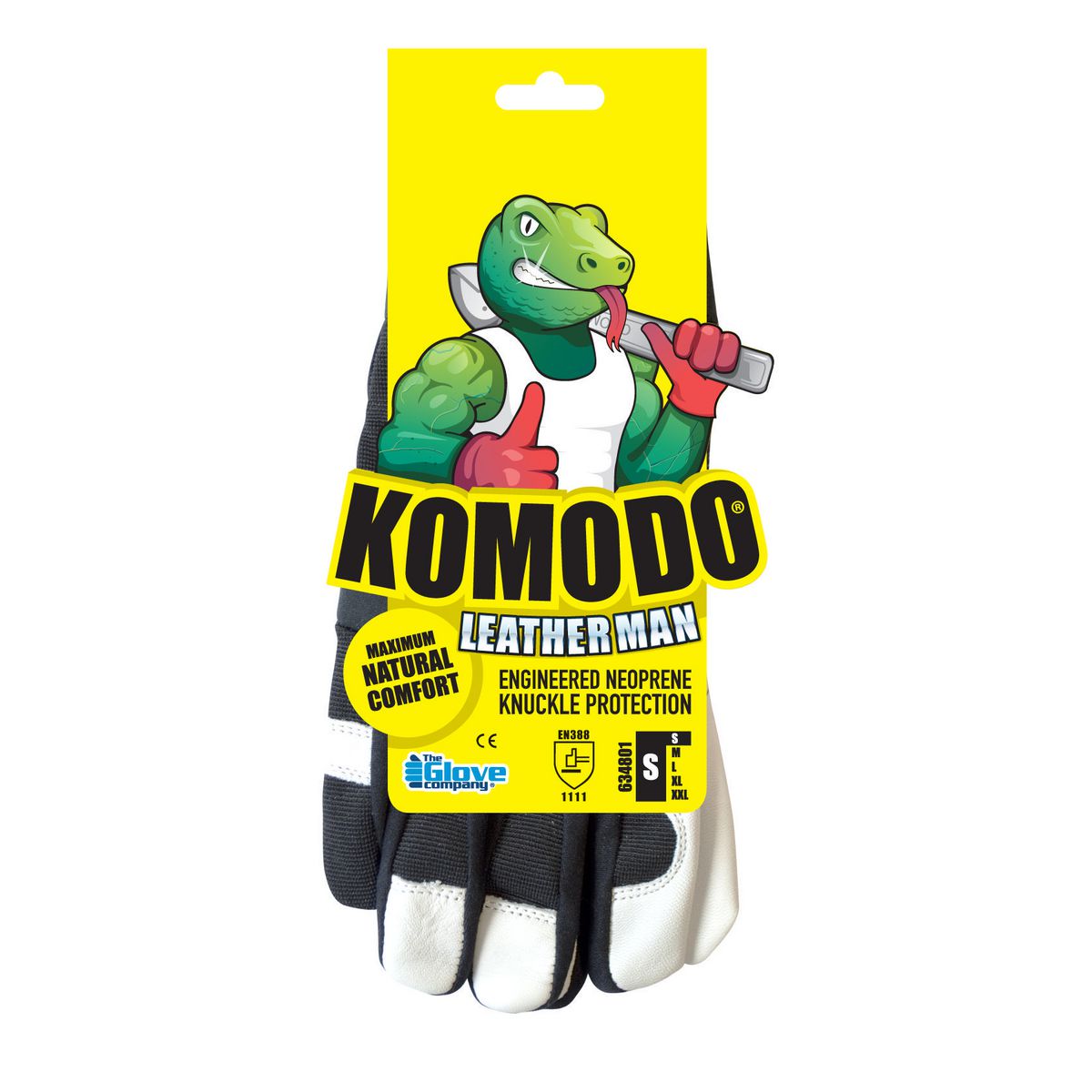 Komodo Leather Man Gloves Small 634801