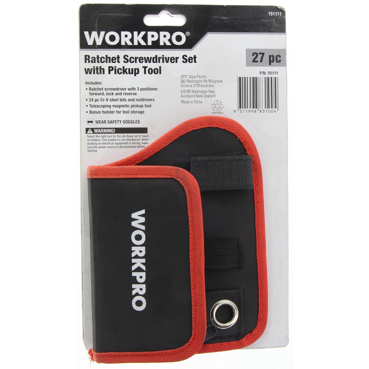 Workpro Ratchet Screwdriver Set 27Pc 151111