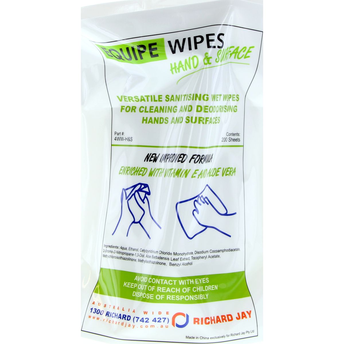Equipe Equipe Diesel Hand & Service Wipes 4WW-H&S