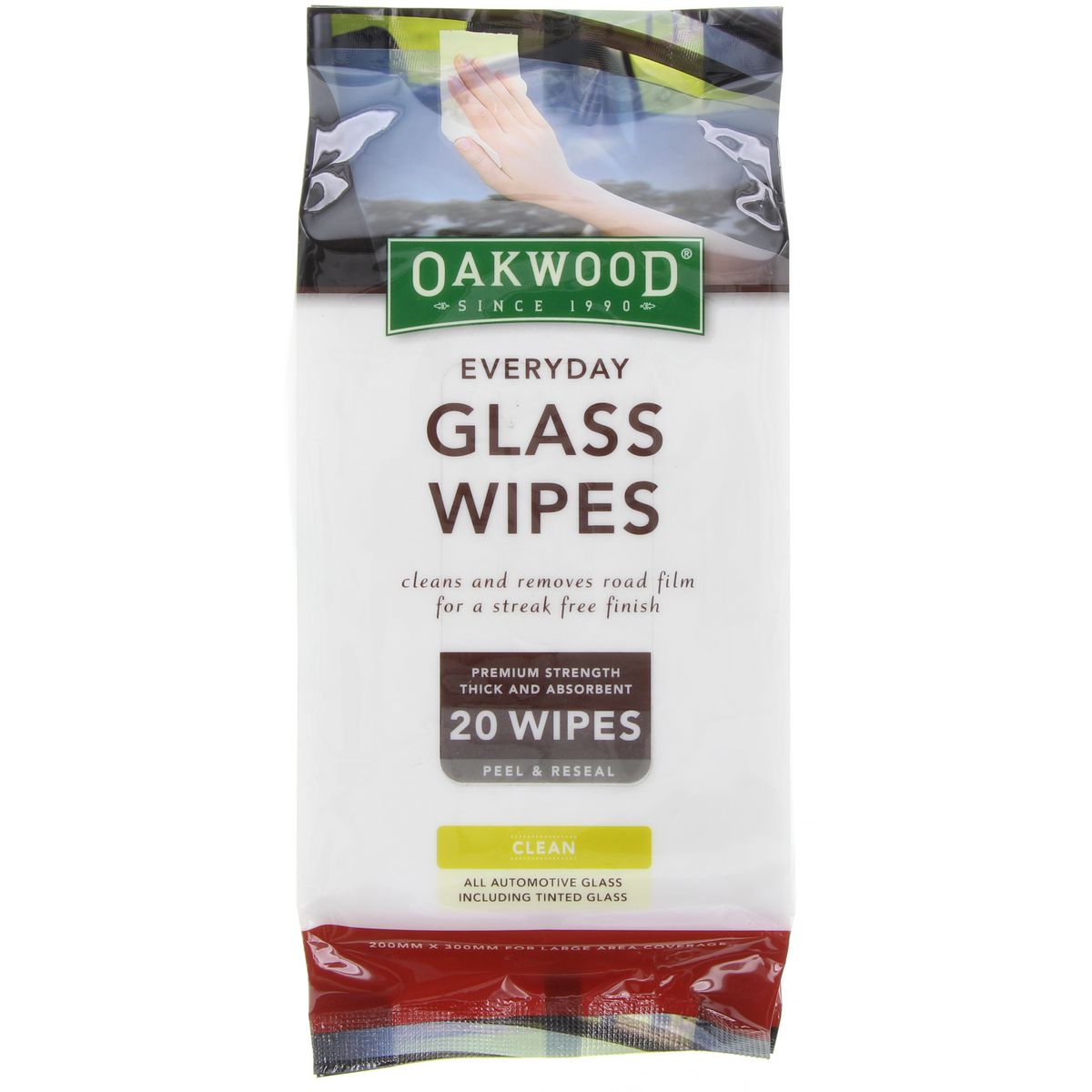 Oakwood Extra Thick Glass Wipes Extra Large OP150