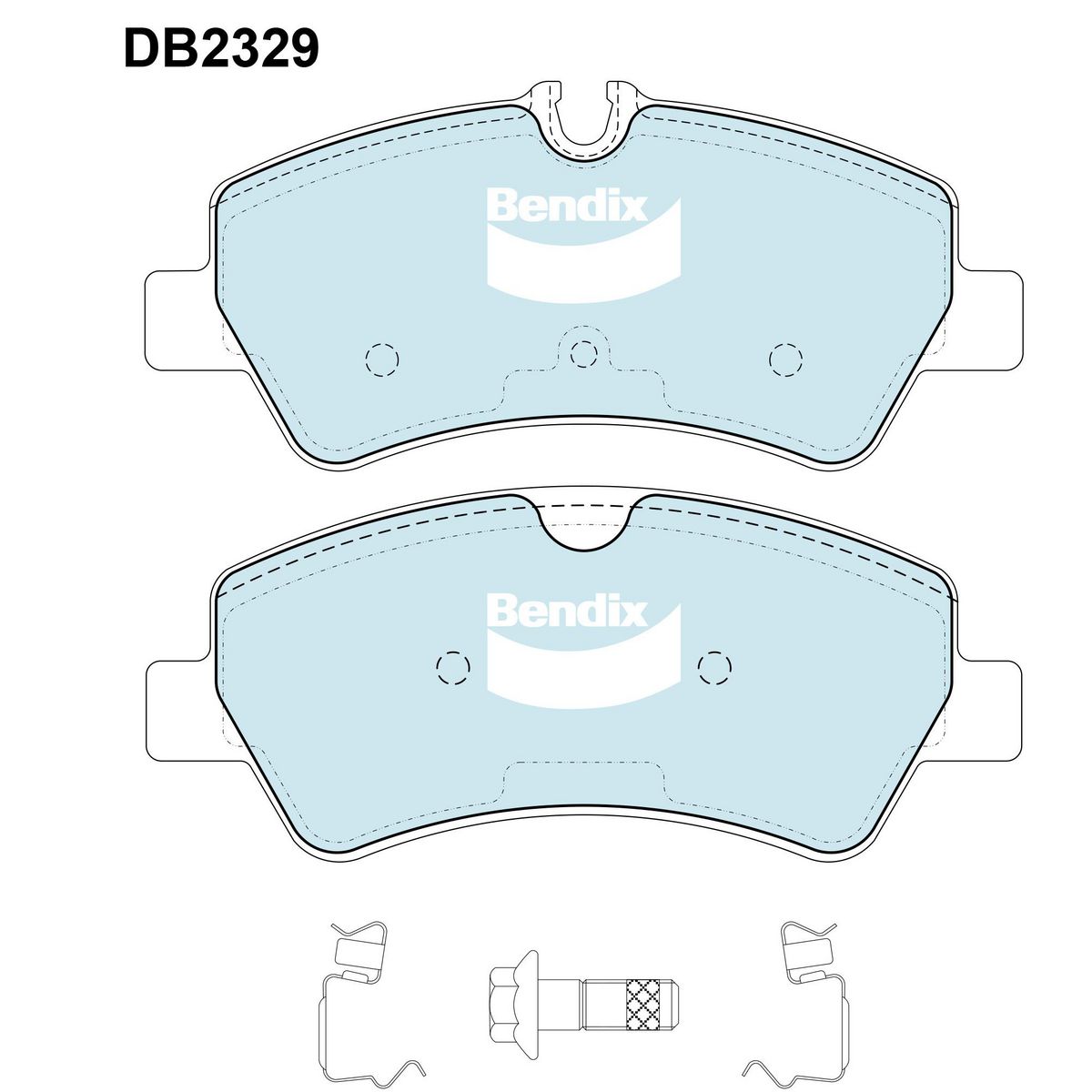 Bendix Heavy Duty Brake Pad Set Rear DB2329 HD