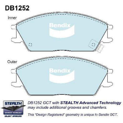 Bendix Ultimate Brake Pad Set Front DB1252 ULT