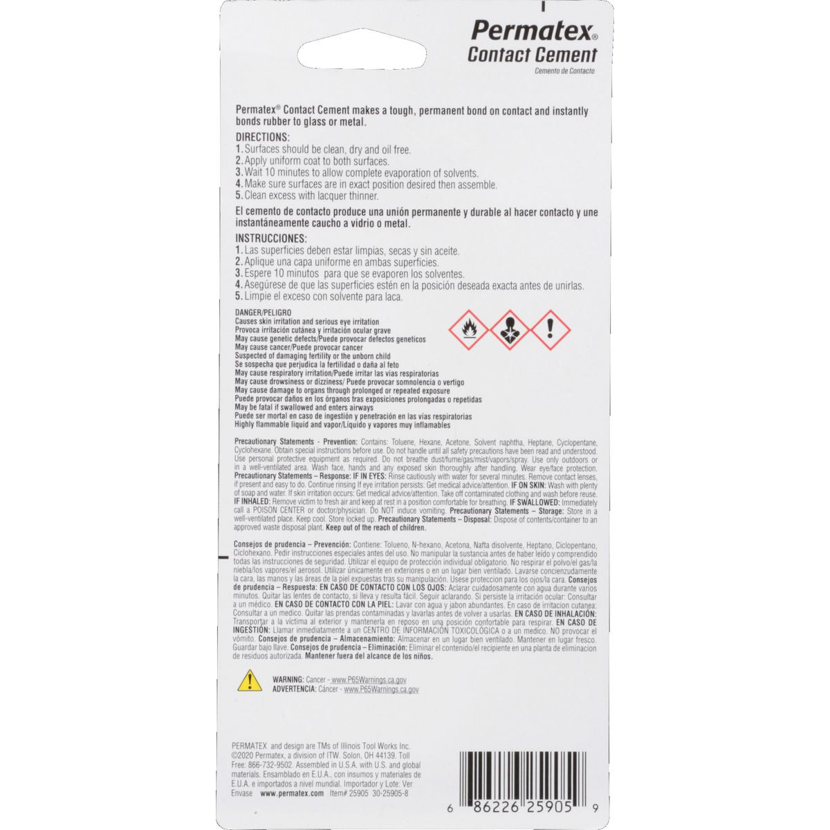Permatex Contact Cement 44ml PX25905