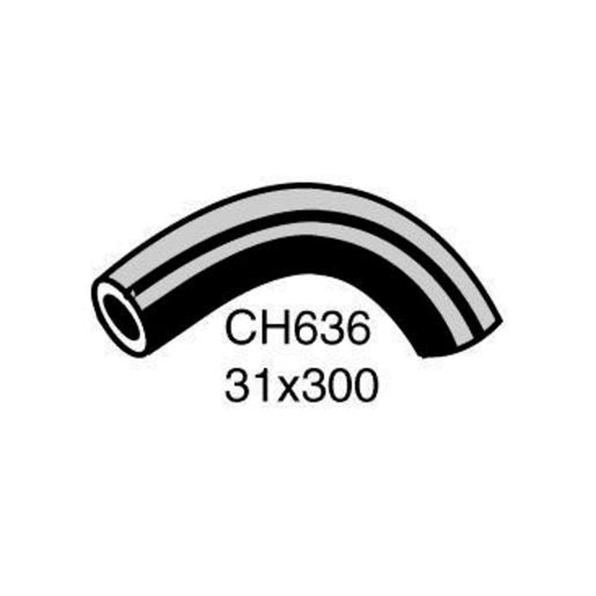 Mackay Top Radiator Hose CH636