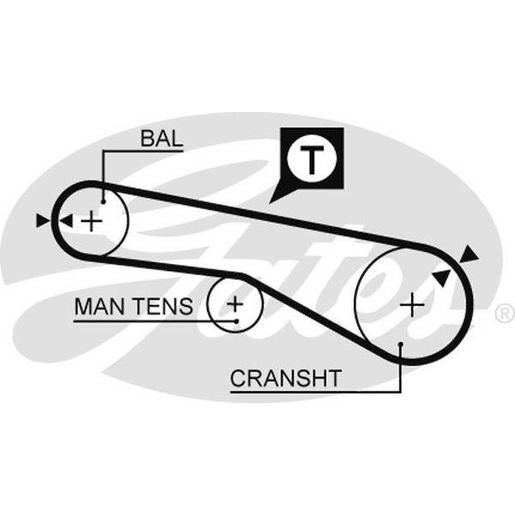 Gates Timing Belt T168