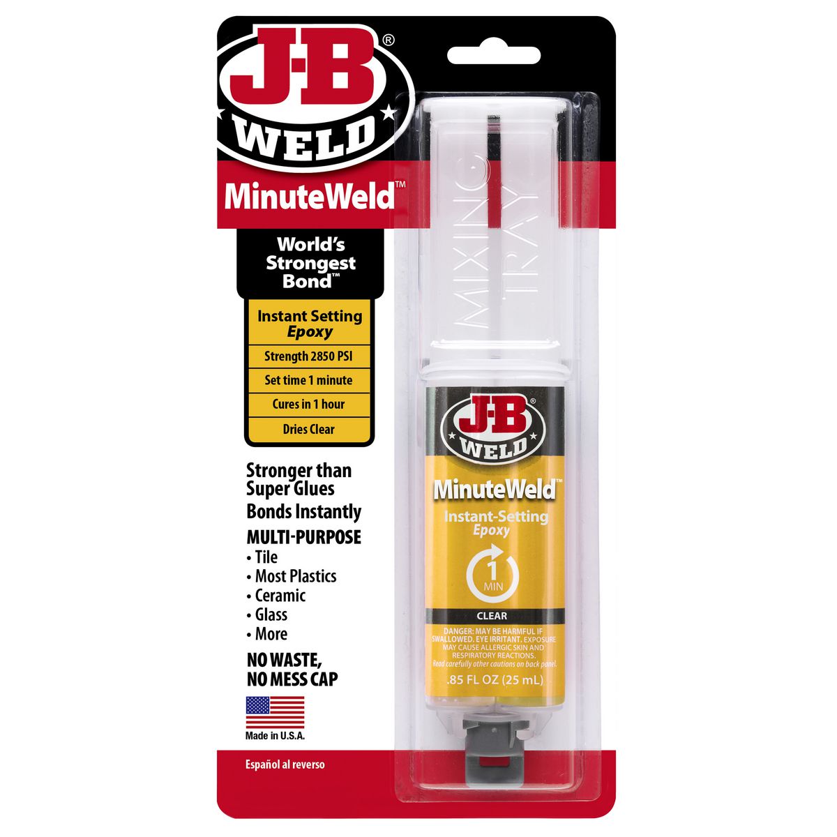 J-B Weld MinuteWeld Syringe Adhesive 25ml 50101