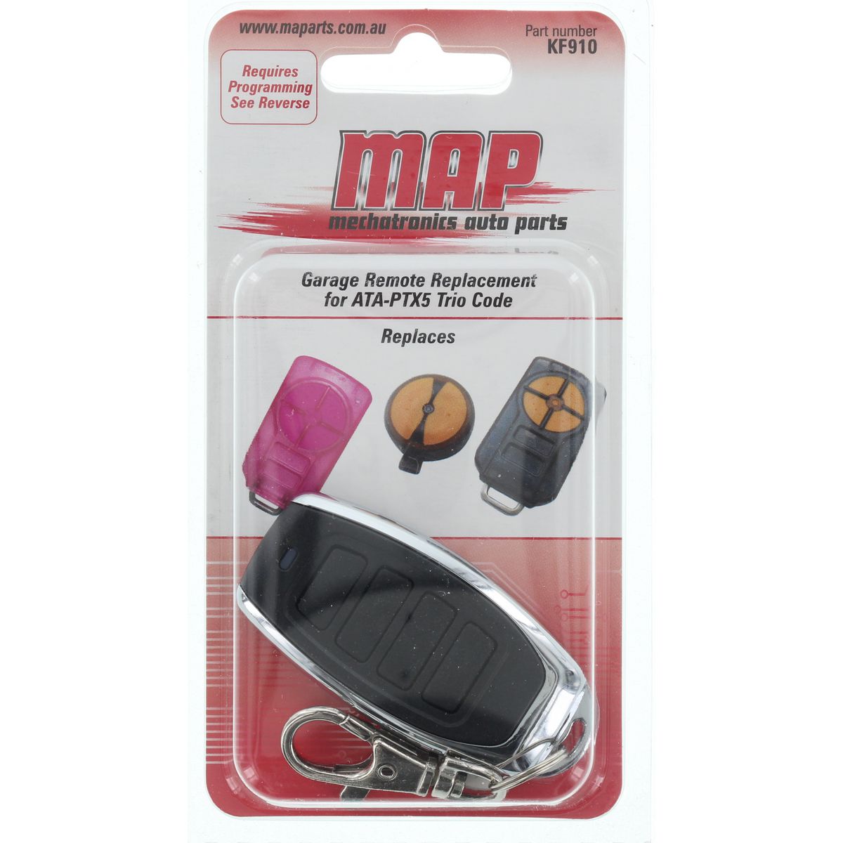 MAP Garage Door Remote (ATA PTX5 Tri Code) KF910