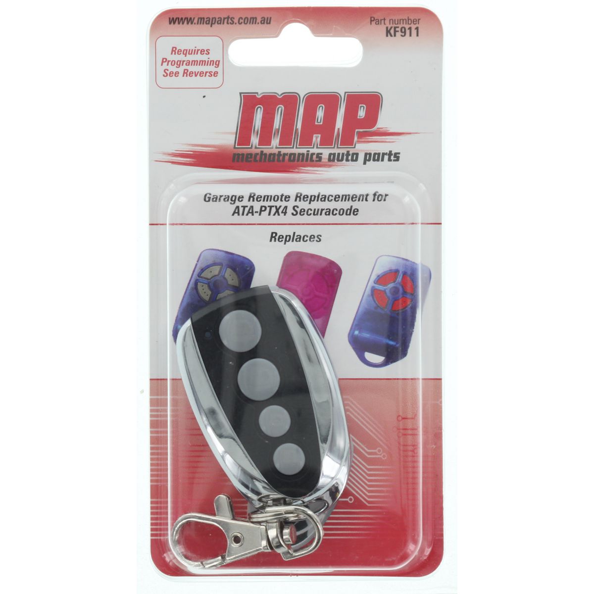 MAP Garage Door Remote (ATA PTX4) KF911