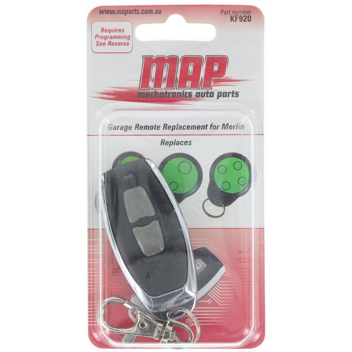 MAP Garage Door Remote (Merlin) KF920
