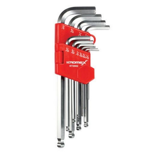 Kromex Ball End Hex Key Set 10pc AF KT2002