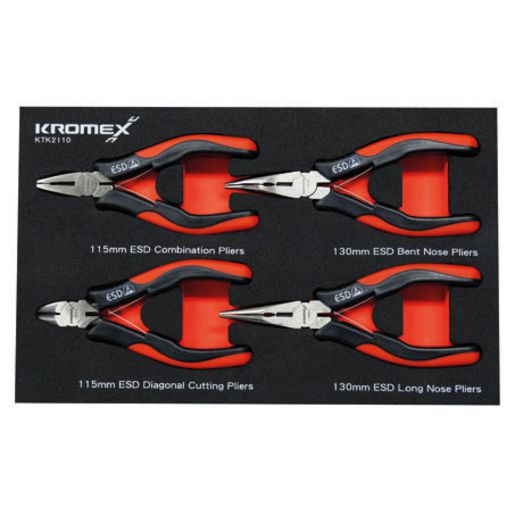 Kromex ESD Mini Plier Set 4 Piece KTK2110