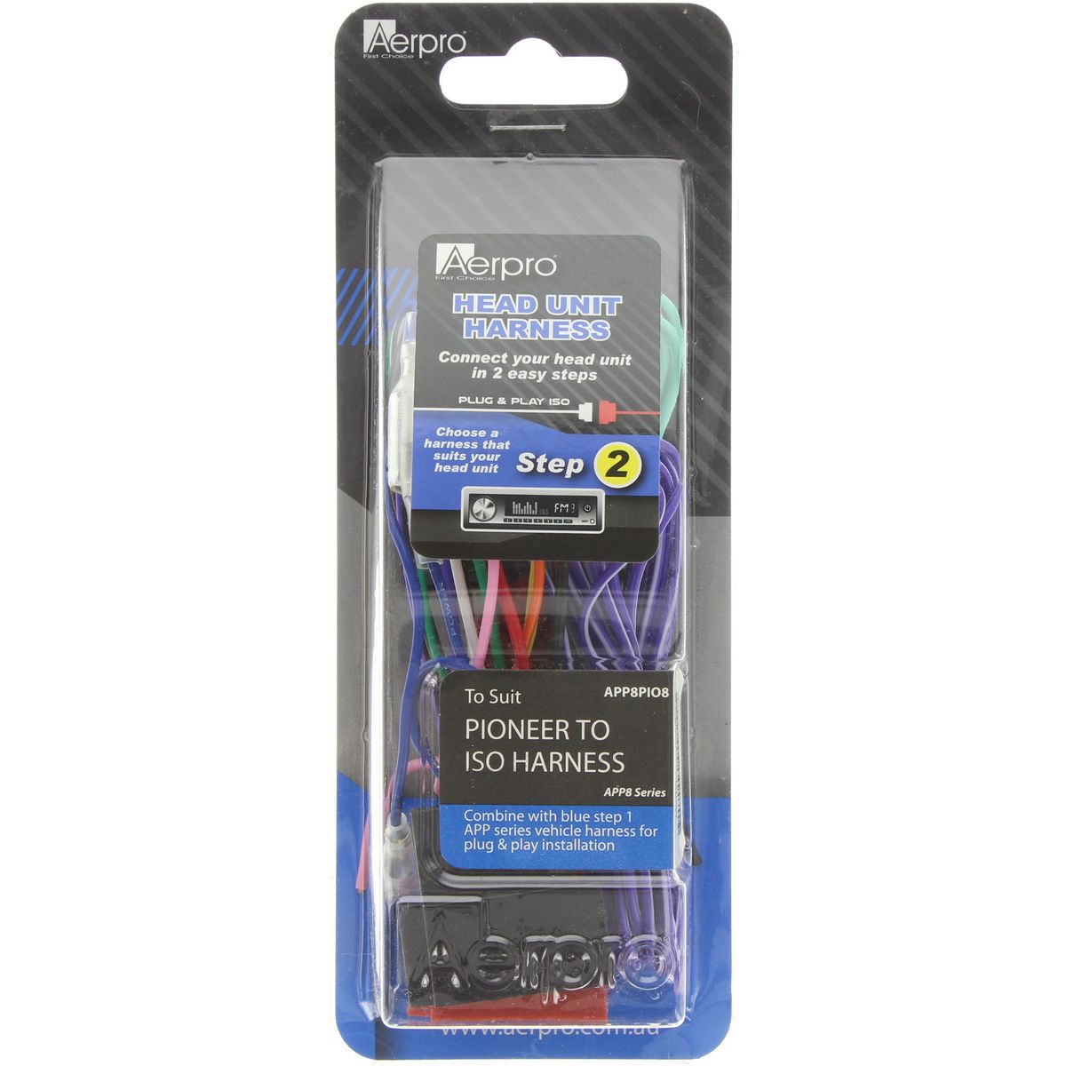 Aerpro Harness Pioneer AV To ISO 16 Pin APP8PIO8