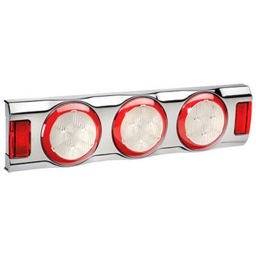 Narva 9-33 Volt Led Reverse, Rear Direction Indicator And Stop Lamps With Led Tail Rings 94365C