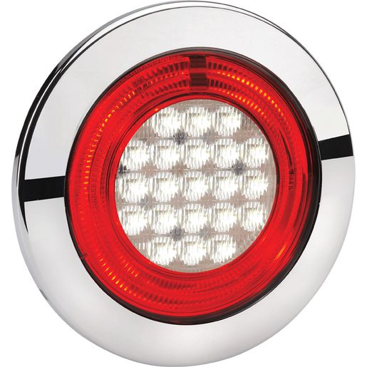 Narva Model 56 LED Reverse Lamp Red 9-33V with LED Tail Ring Red 95608