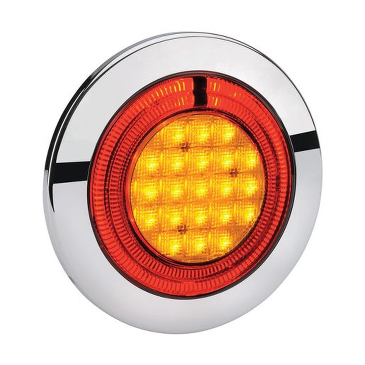 Narva Model 56 LED Rear Direction Indicator Lamp 9-33V Amber with LED Tail Ring Red 95624
