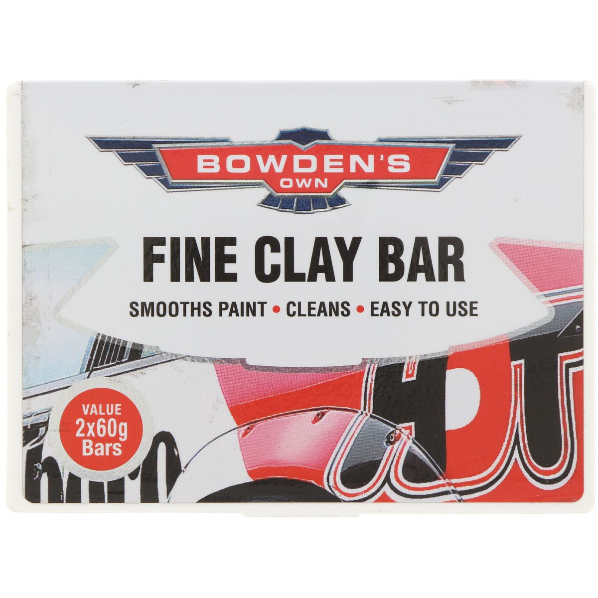 Bowden's Own Fine Clay Bar Paint Cleaner 2x60g