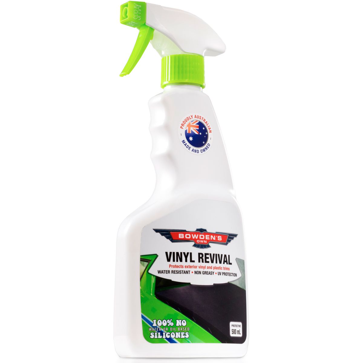 Bowden's Own Vinyl Revival Exterior Plastic, Rubber & Vinyl Protectant 500ml