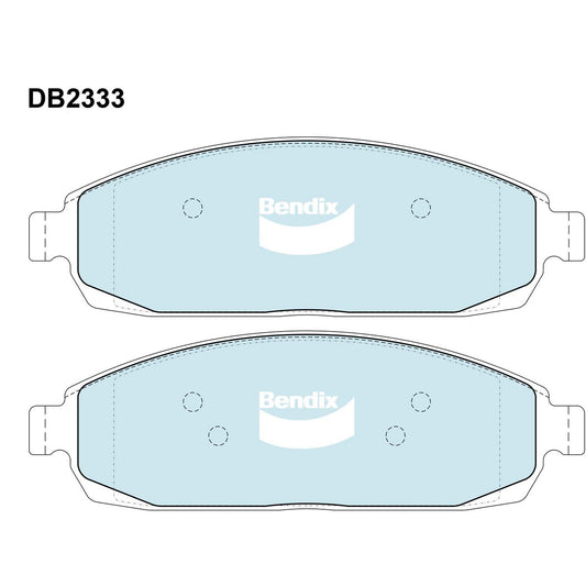 Bendix 4x4 Brake Pad Set Front DB2333 -4WD