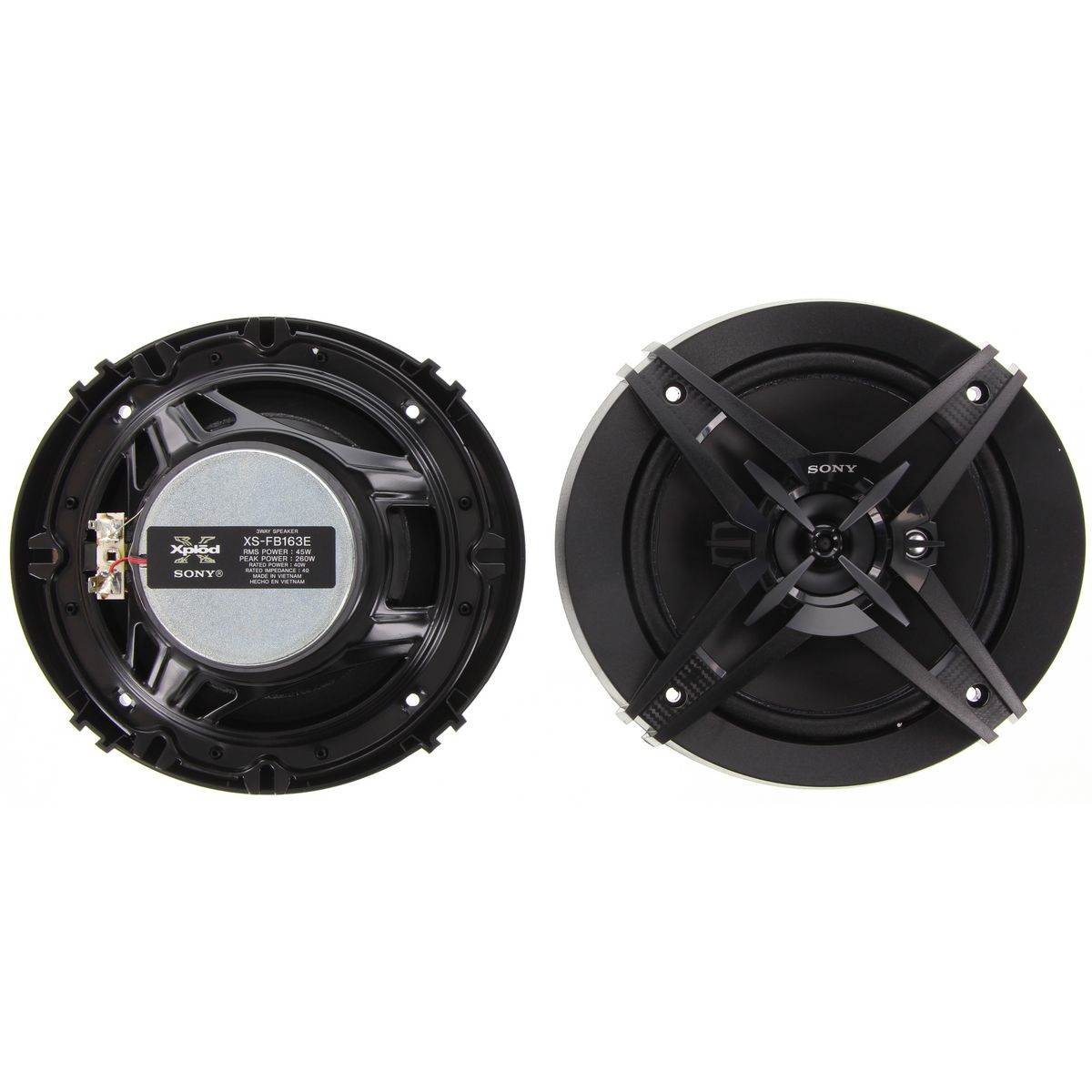 Sony 6.5Inch 3 Way 260W Speakers XSFB163E