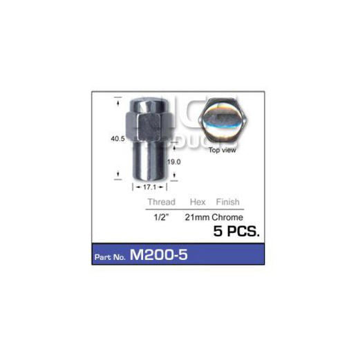 Nice Products Mag Nuts Pkt 5 M200-5