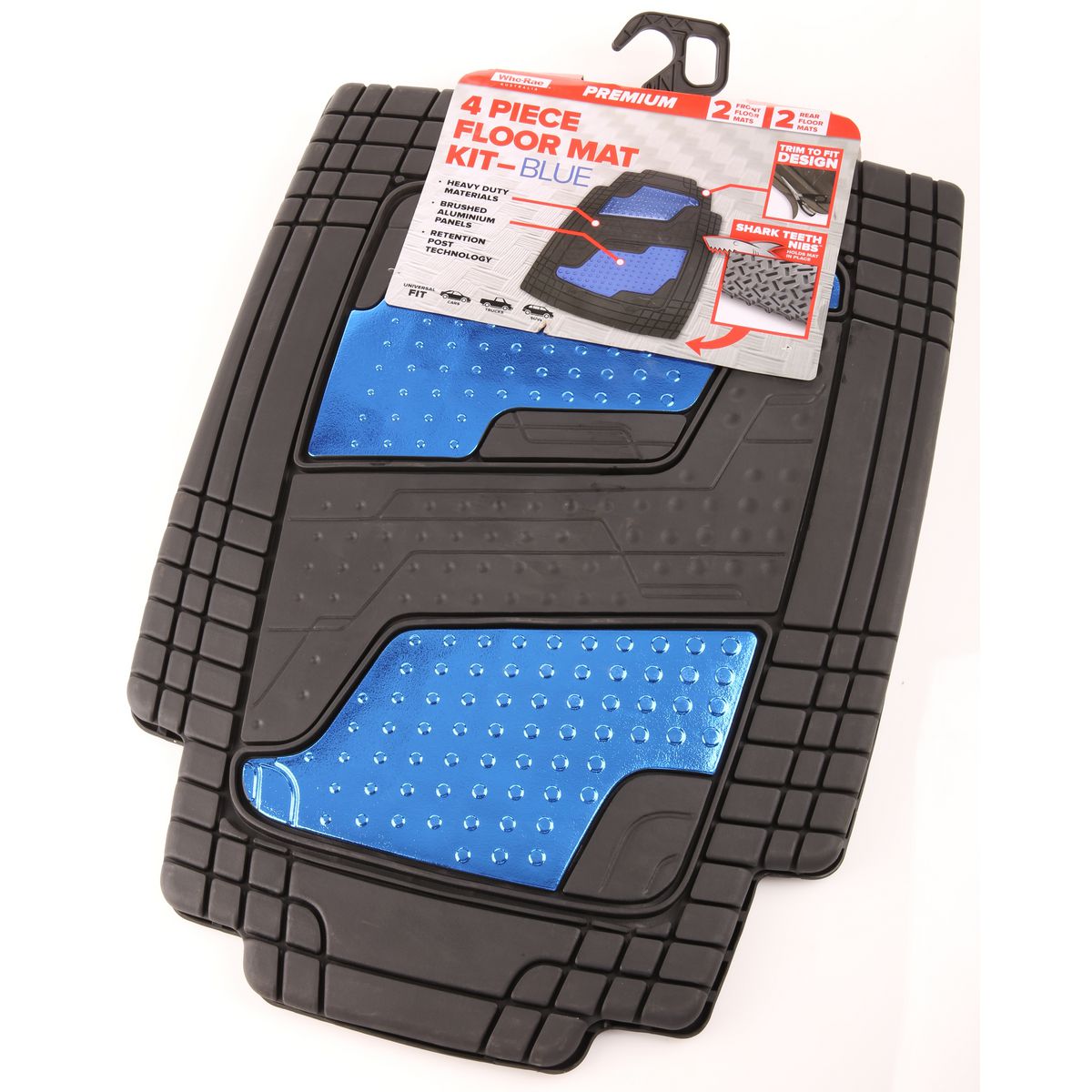 Whorae Premium Rubber Mats Front Silver 302136