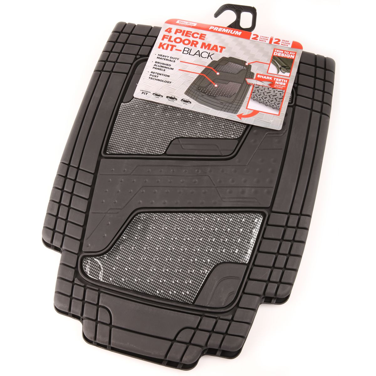 Whorae Premium Rubber Mats Front Silver 302138