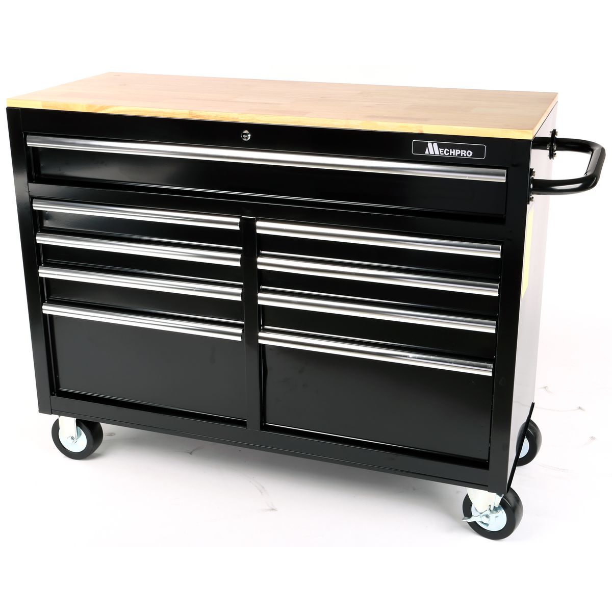 Mechpro 9 Drawer Tool Trolley 46In Black