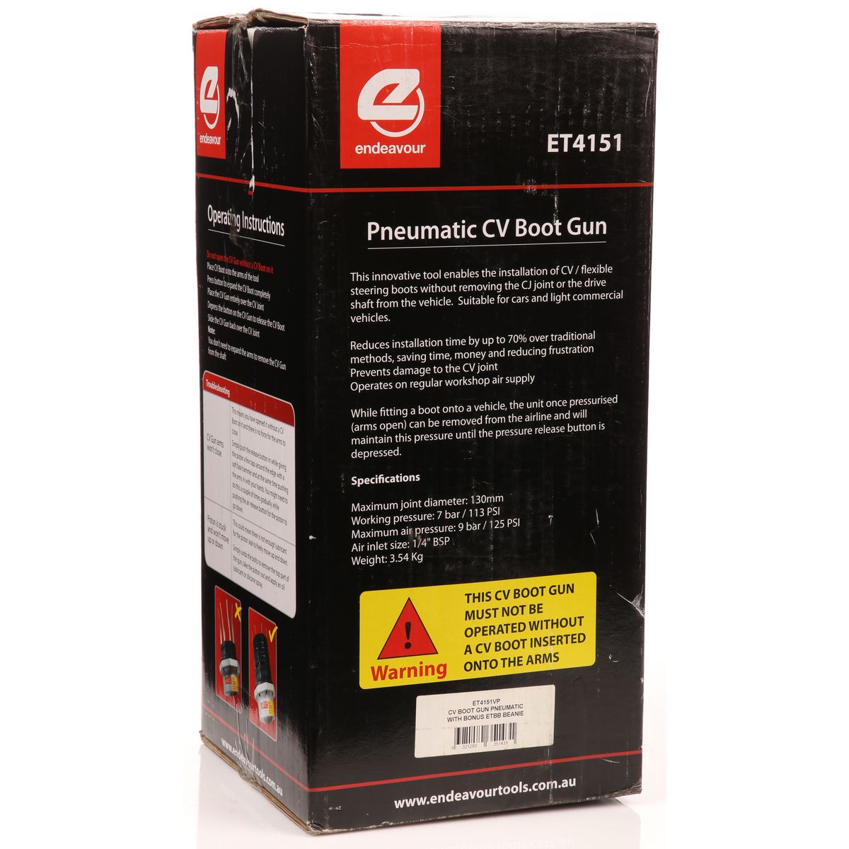 Endeavour Tools CV Boot Gun Pneumatic ET4151