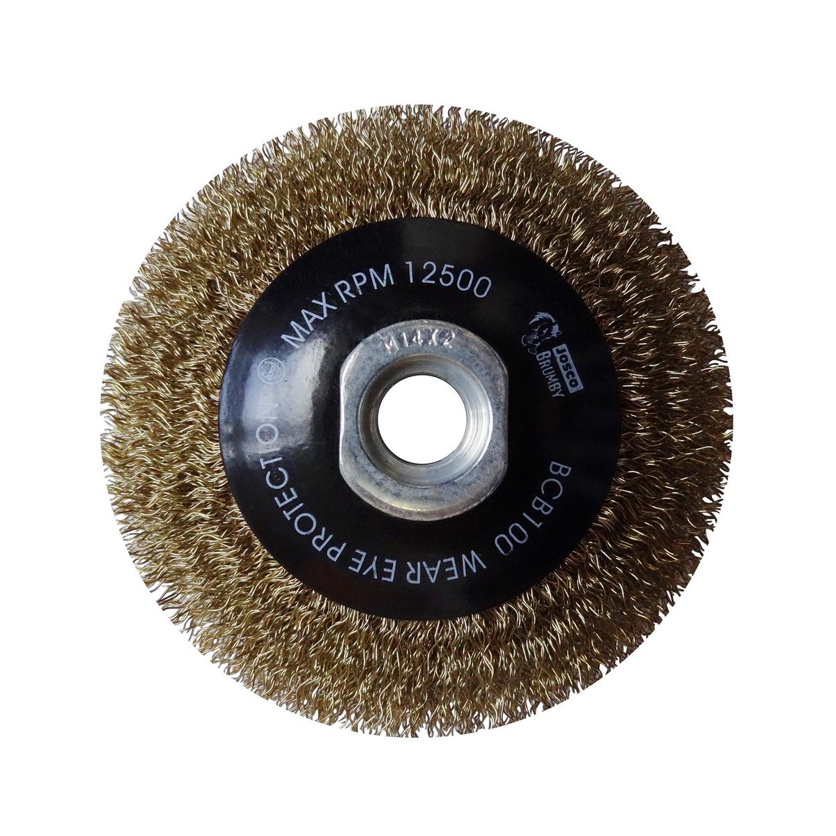 Josco 100mm Crimped Multi-Thread Bevel Brush BCB100
