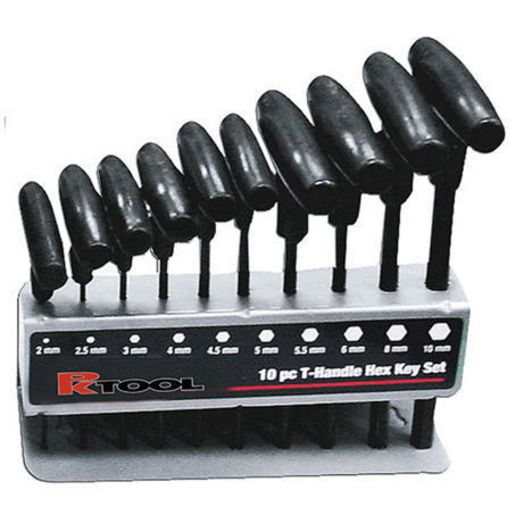 Pro-Kit T Handle Hex Key Set 10Pc Sae RG7008