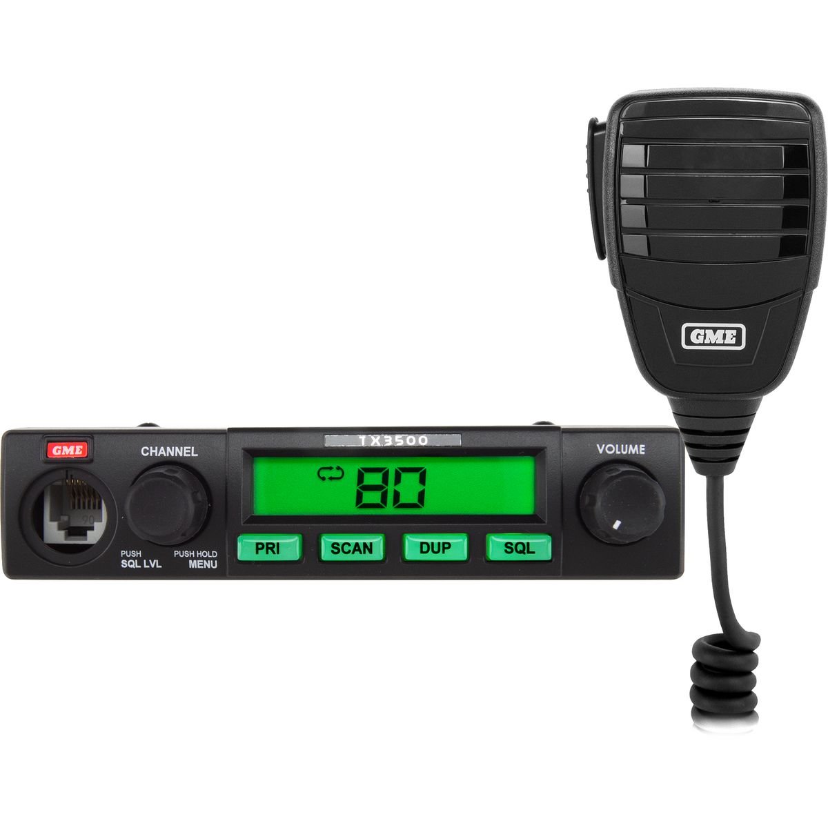 GME Compact Two Way UHF CB Radio 5W 80CH w/ ScanSuite TX3500S