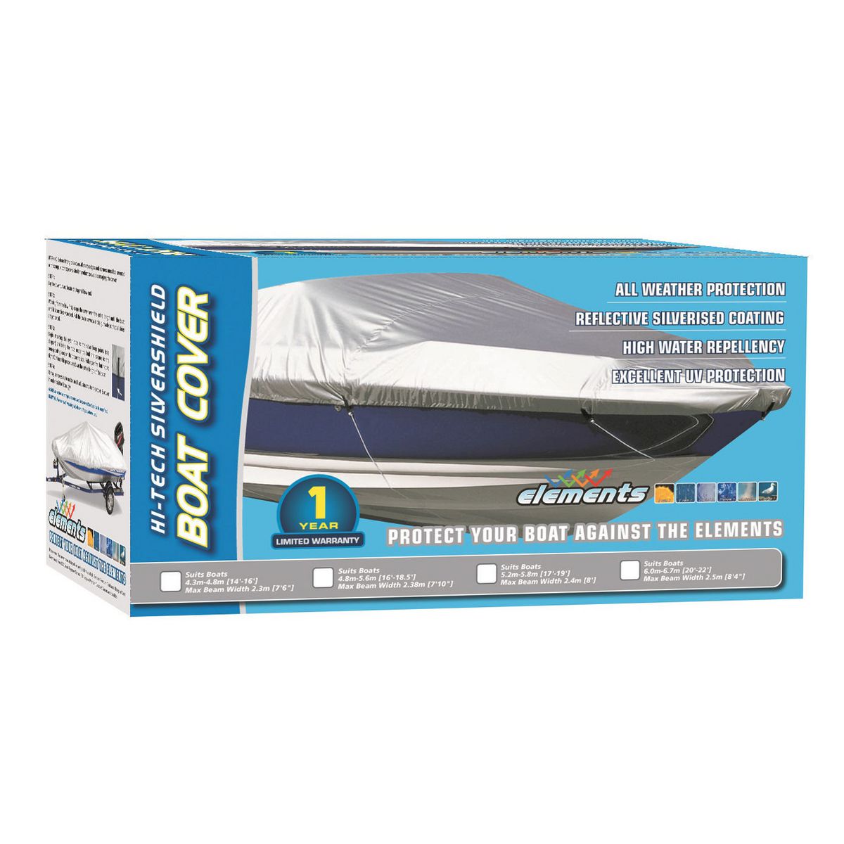 Haigh Sunland Boat Cover 4.3-4.8M BCP16