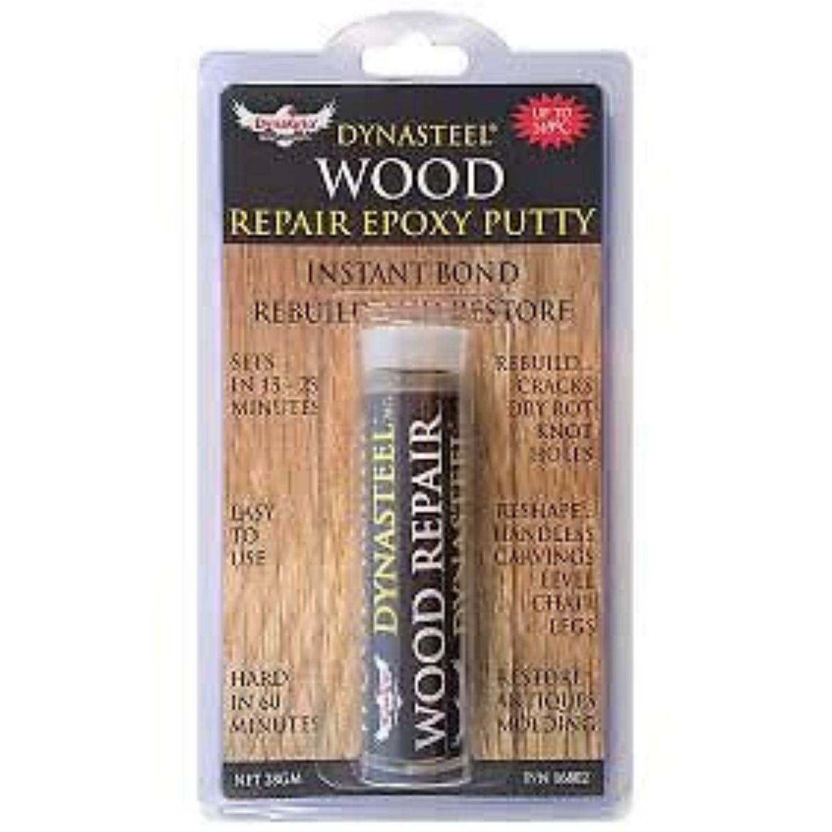 Quiksteel Dynasteel Wood Repair Epoxy Putty 16802