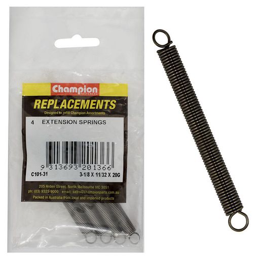 Champion Fasteners Spring Extension 78 x 9 x 0.9mm Refill Pack C101-31