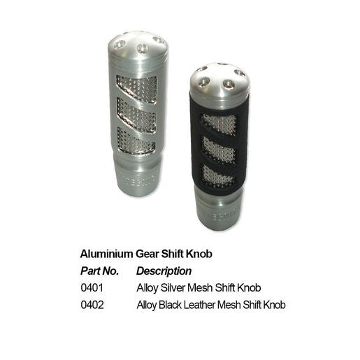 Autotecnica Aluminium Gear Knob Black Mesh GK-0402
