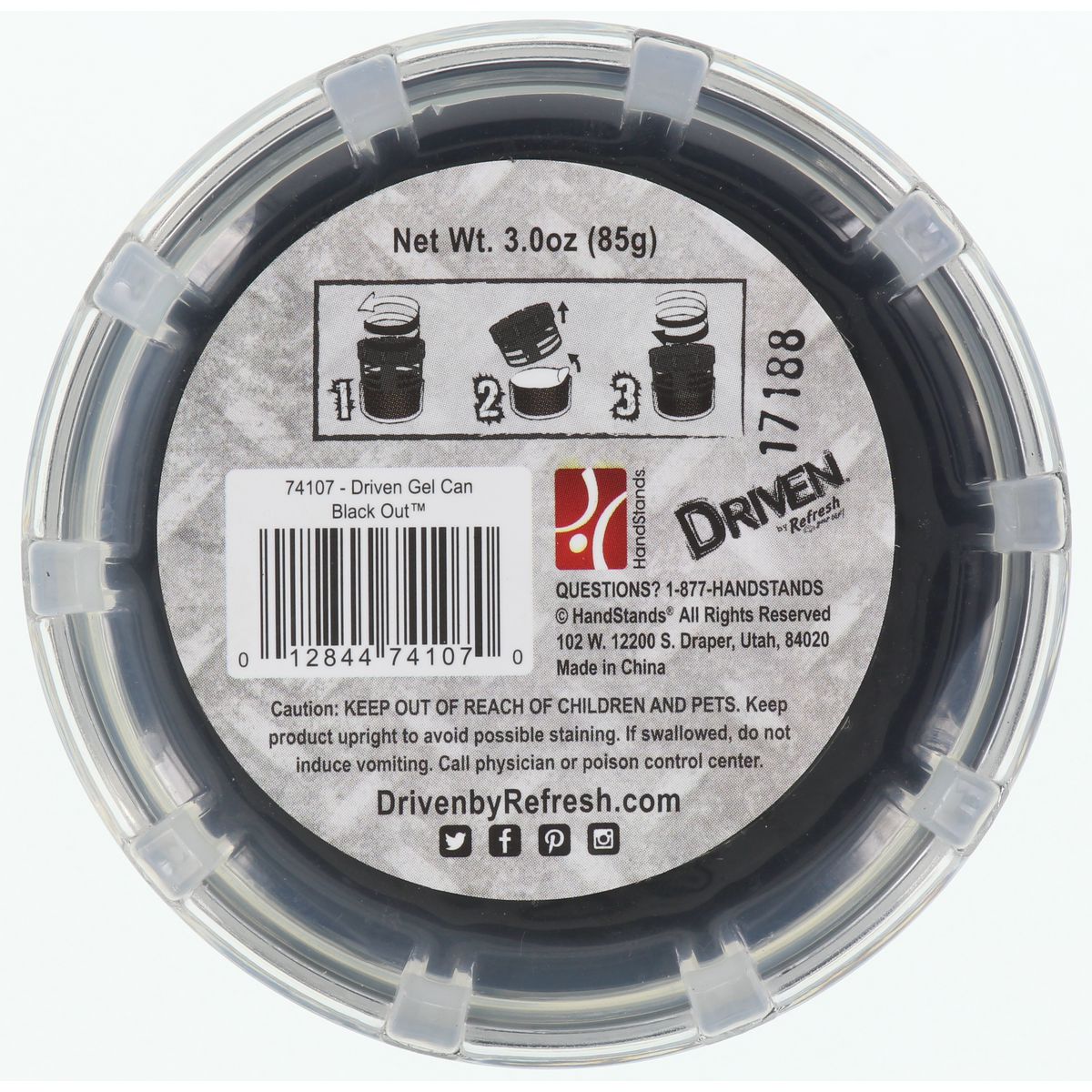 Driven Air Freshener Black Out Gel 85g 74107