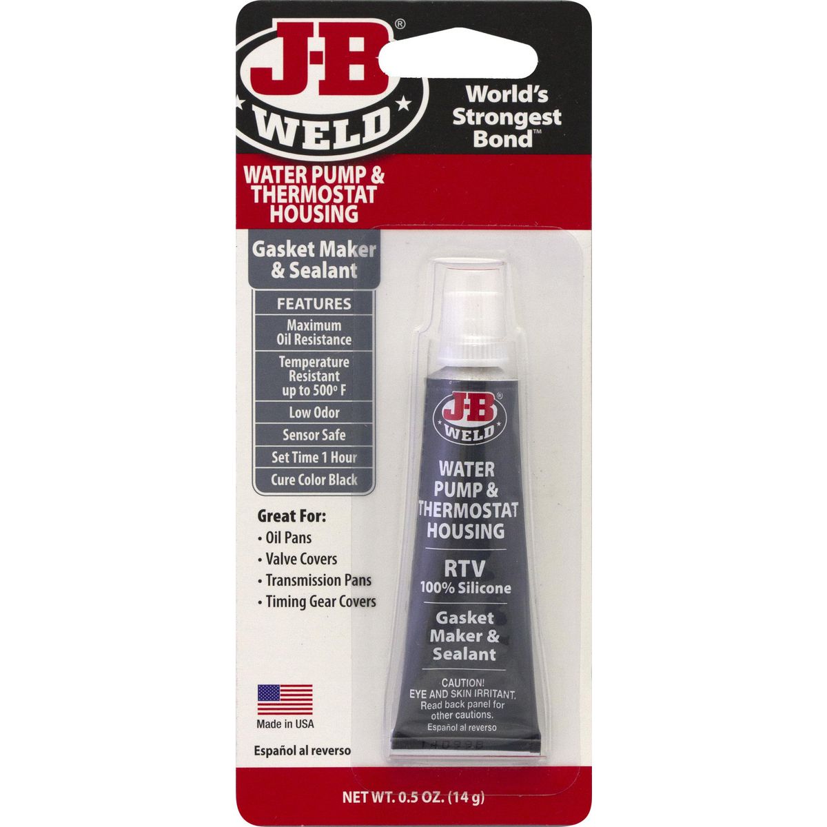 J-B Weld Water Pump & Thermostat Housing RTV Sealant Grey 85g 32507