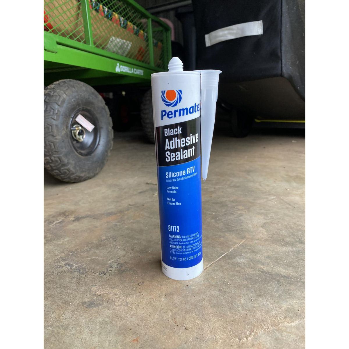 Permatex Black Silicone Adhesive Sealant 365G PX81173