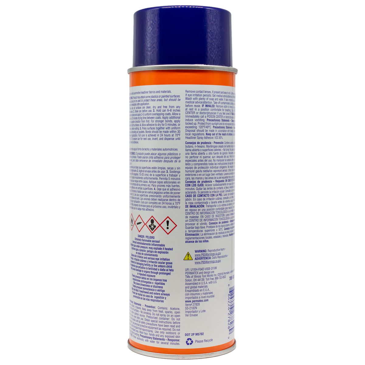 Permatex Body Shop Heavy Duty Headliner & Carpet Adhesive 474G PX27828