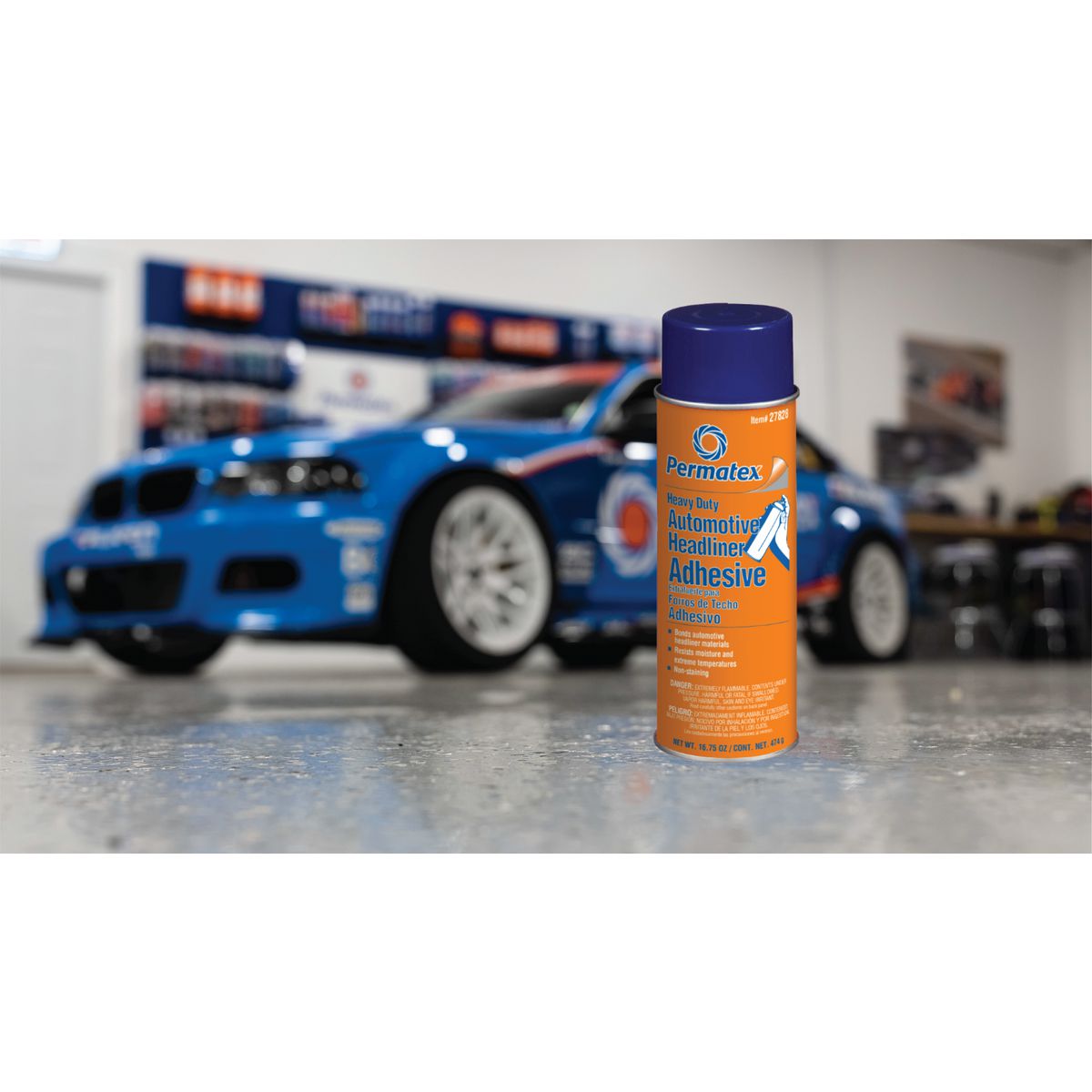 Permatex Body Shop Heavy Duty Headliner & Carpet Adhesive 474G PX27828