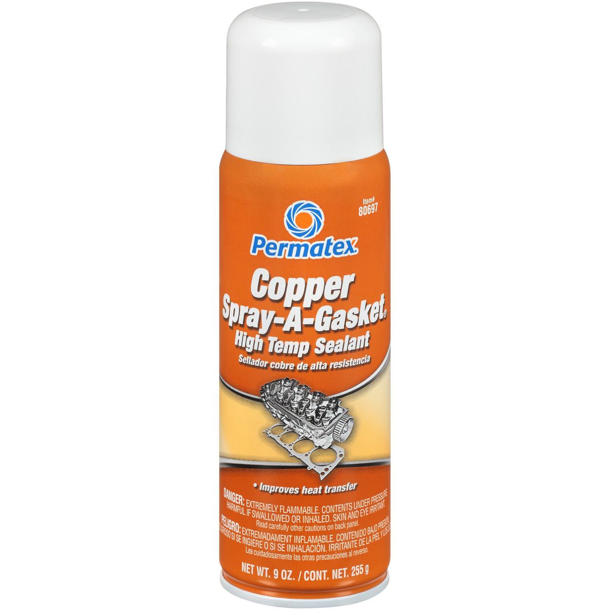 Permatex Copper Spray-A-Gasket Hi-Temp Sealant 255G PX80697