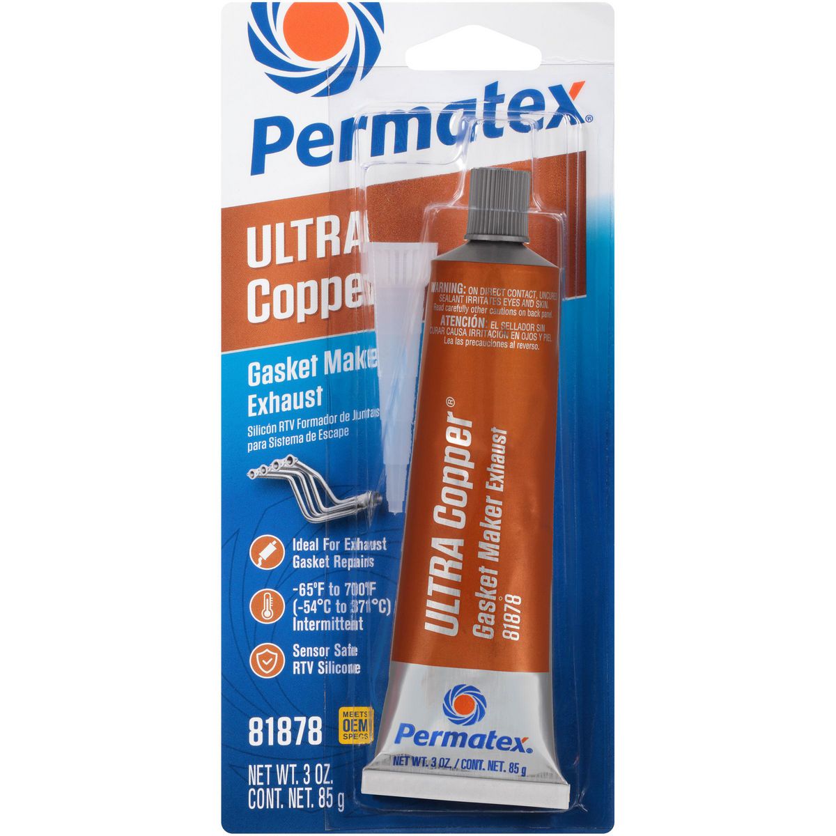 Permatex Ultra Copper Sensor Safe Rtv 85g