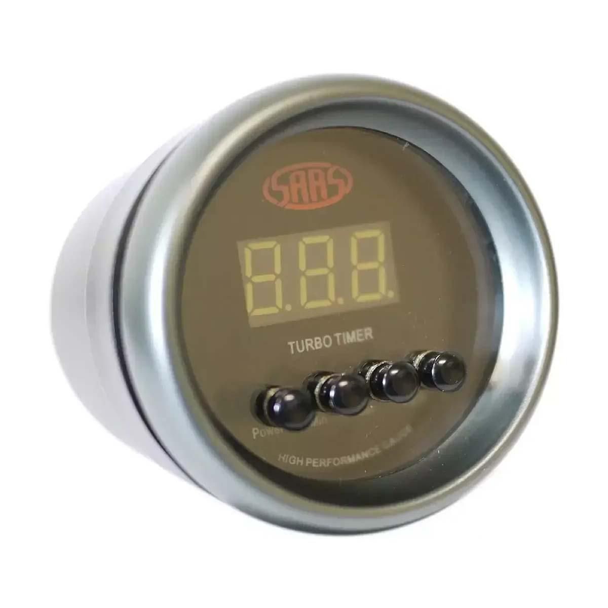 SAAS Muscle Series 2-1/16" Turbo Timer Digital Auto Black SG-DTT52B