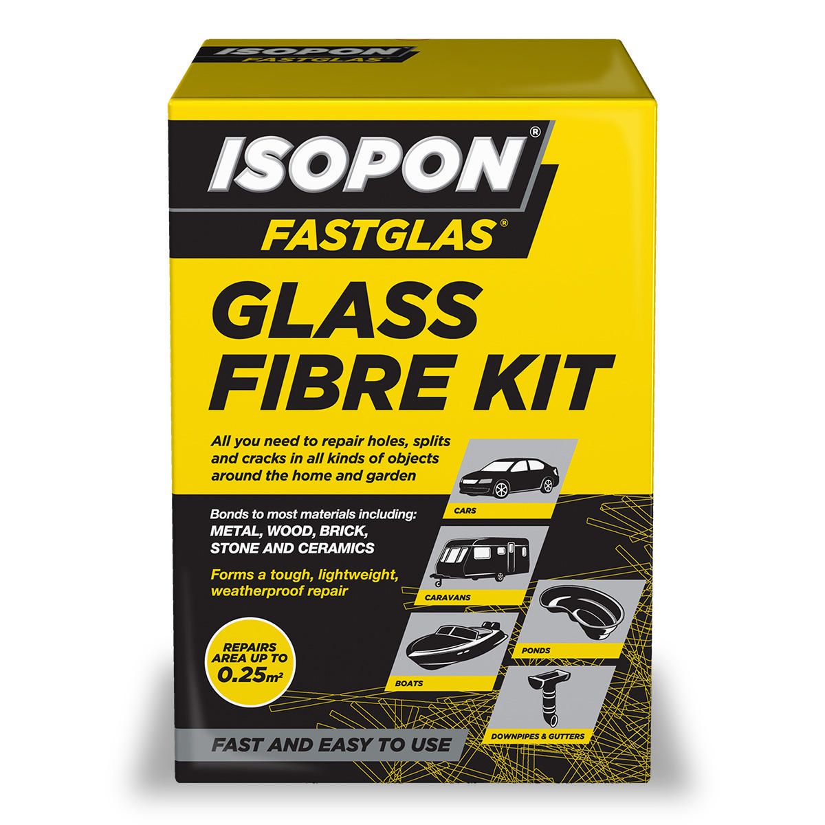 ISOPON Fastglas Small Glass Fibre Kit 250ml GL/SM/D