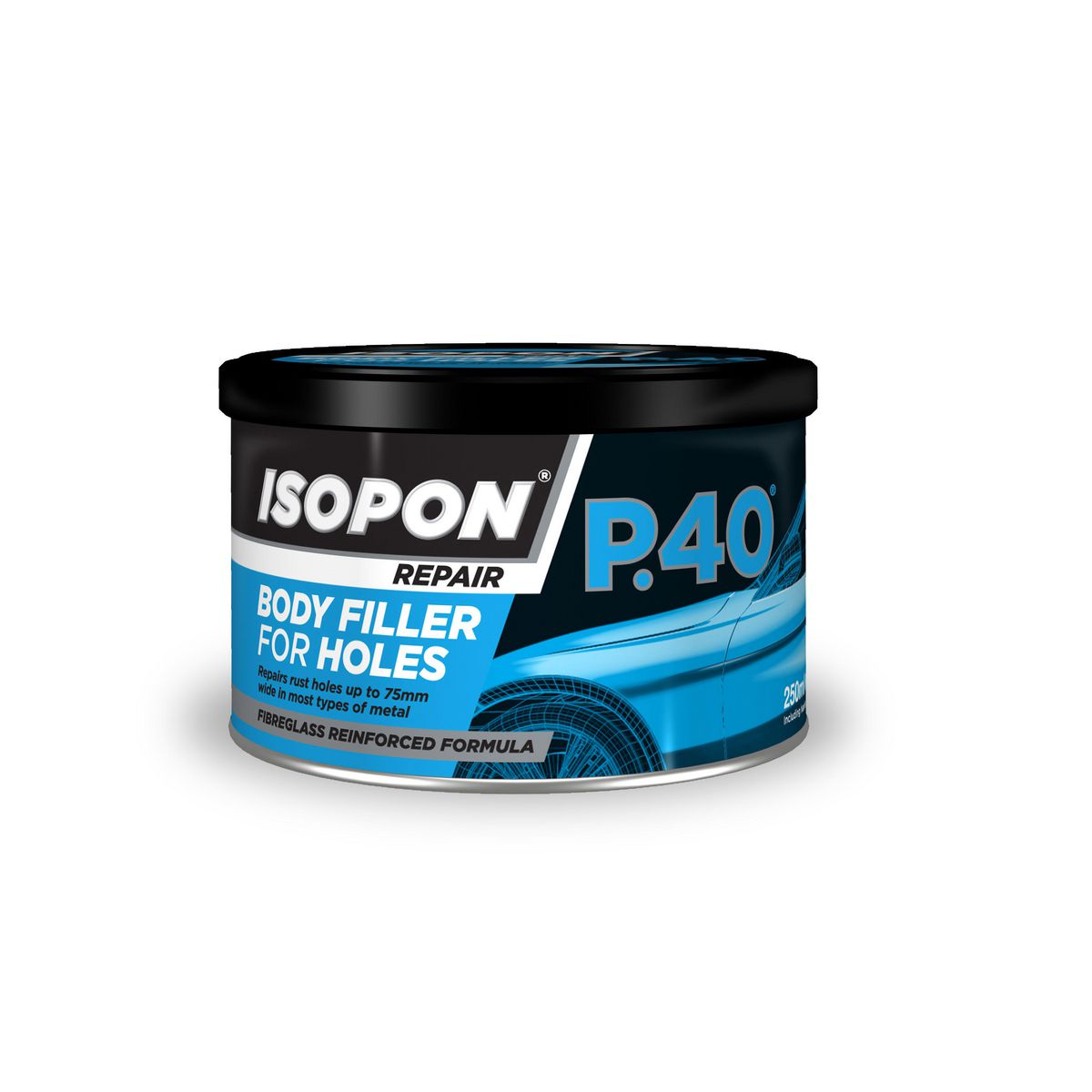 ISOPON Upol P40 Fibreglass Filler 250ml Tin P40/S