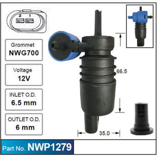 NICE Windscreen Washer Pump NWP1279