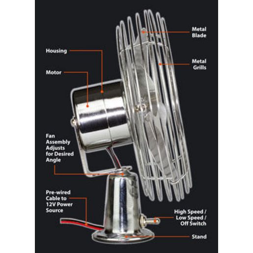 Haigh Fan 8 Chrome YF812C