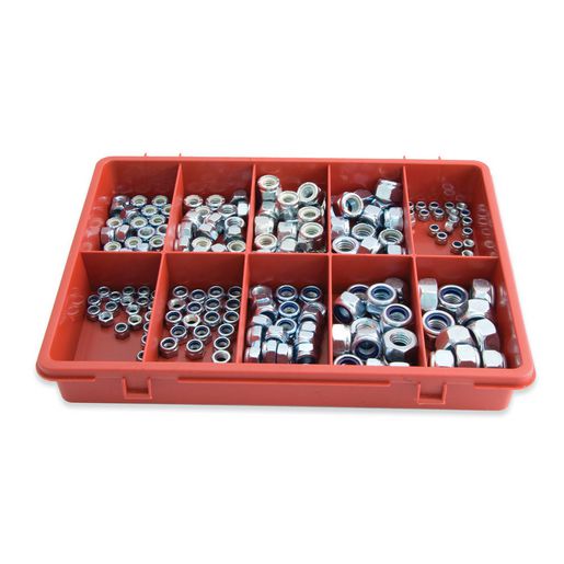 Jamec Pem Trade Flame Assortment Self Lock Nuts 180 Pieces 102.145