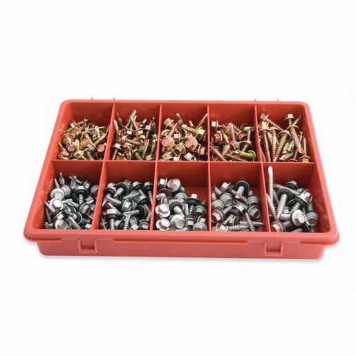 Jamec Pem Trade Flame Assortment Hex Head Screws 295 Pieces 102.221
