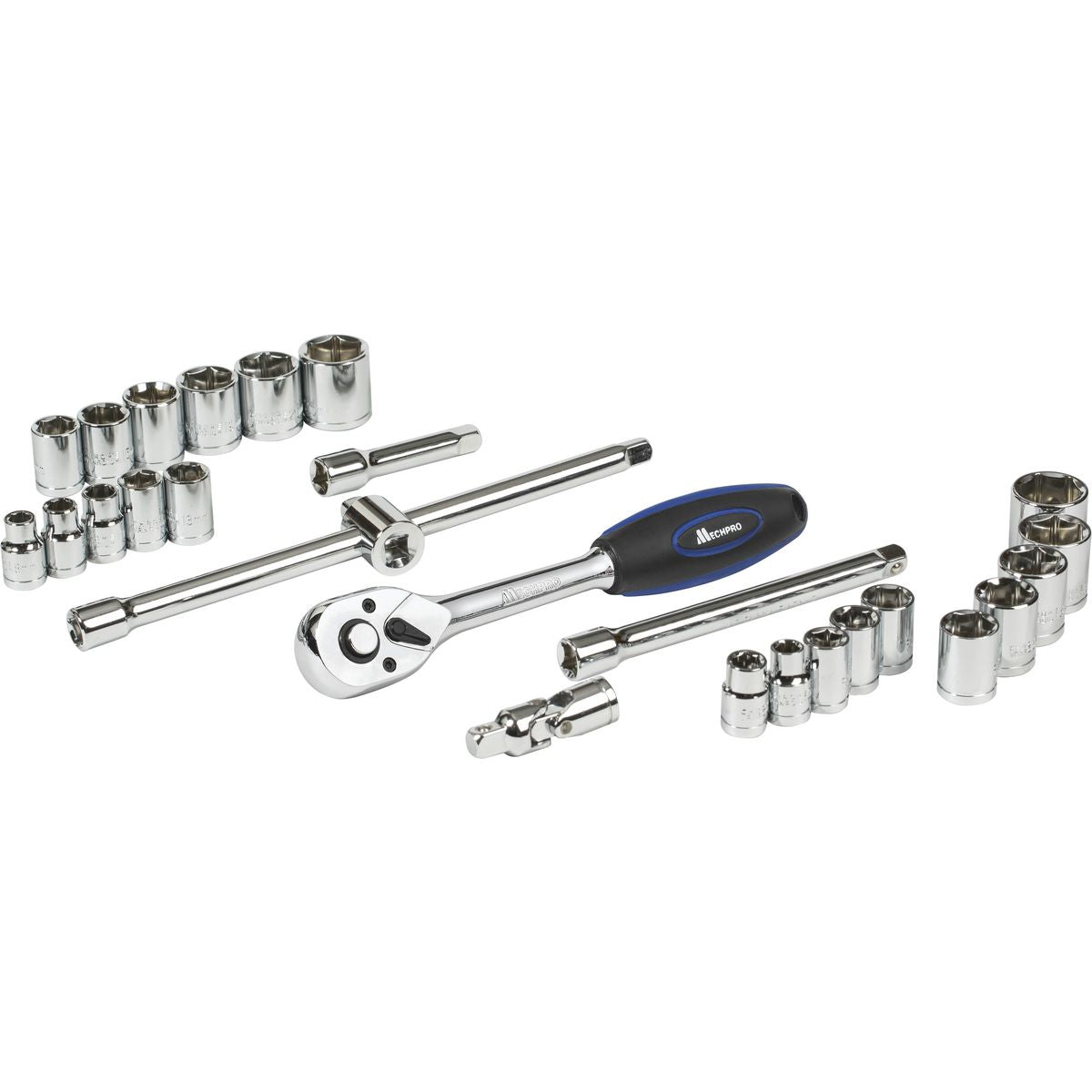 Mechpro Socket Set 3/8In Drive 27pc